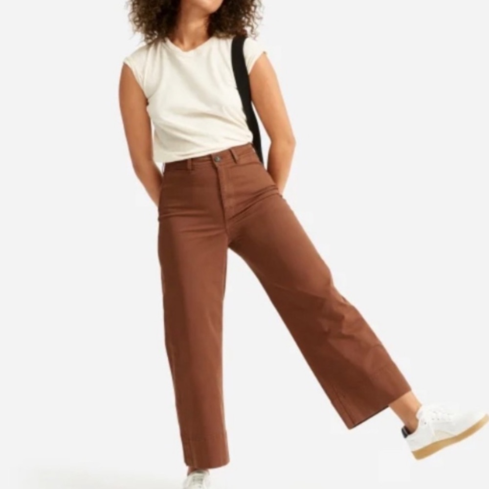 Everlane wide leg crop pants